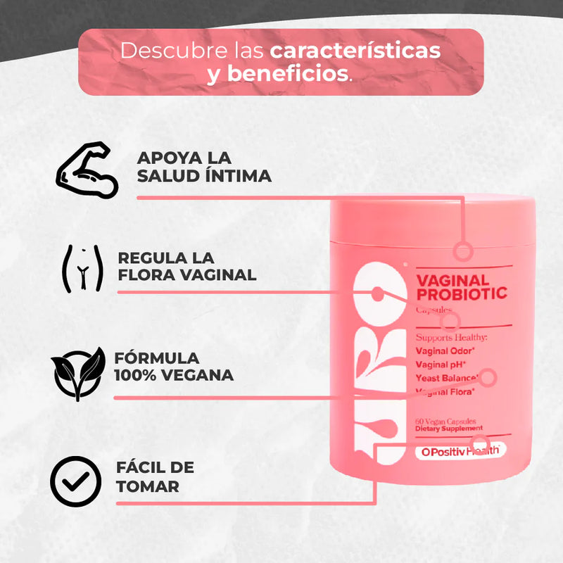 Urofem Vaginal Probiotcs 60 caps 🌟 PAGUE 1 LLÉVATE 2 🌟